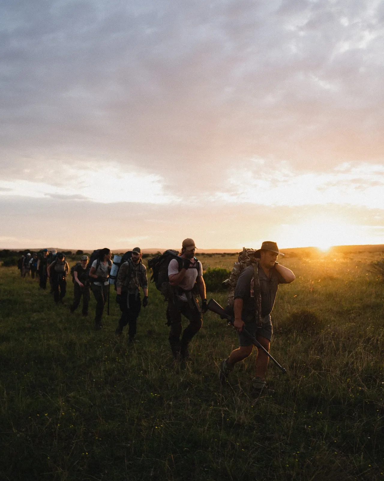 Walking out at last light